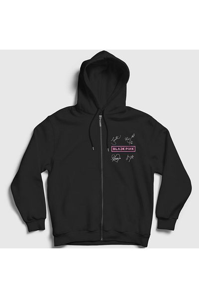 Presmono Унисекс суитшърт с качулка и цип Blackpink Blackpink 19676tt