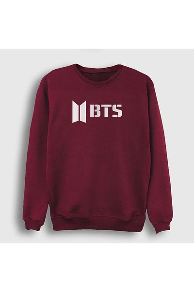 Presmono Унисекс суитшърт с лого на Bts в червено 22398tt