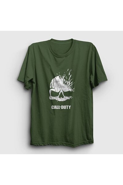Presmono Μπλουζάκι Unisex Khaki Skull Call Of Duty 27104tt