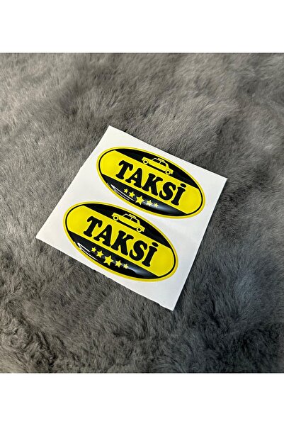 Genel Markalar Taksi Damla Sticker Etiket 2'li Taksi Arabası Taksiler İçin 6.5cm