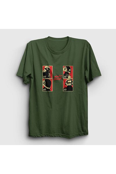 Presmono Μπλουζάκι Unisex Khaki Band Daft Punk 59399tt