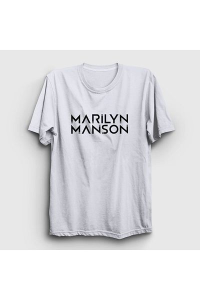 Presmono Μπλουζάκι Unisex Λευκό λογότυπο Marilyn Manson 38437tt