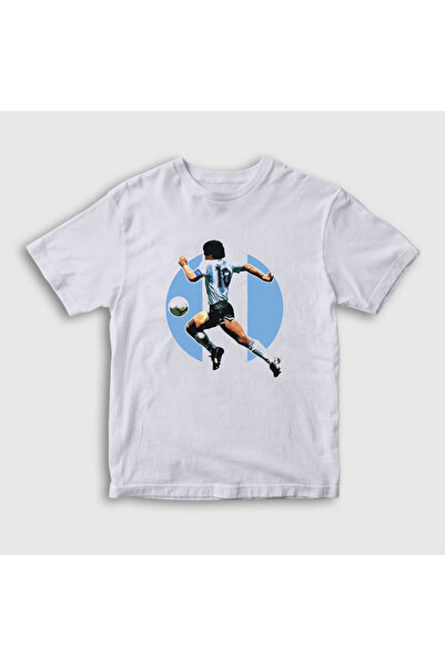 Presmono Unisex dečja bela fudbalska obuća Run Maradona T-shirt 51323tt