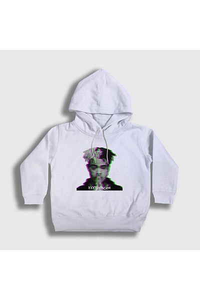 Presmono Unisex Παιδικό Λευκό Προσευχή Xxxtentacion Φούτερ με κουκούλα 48684tt