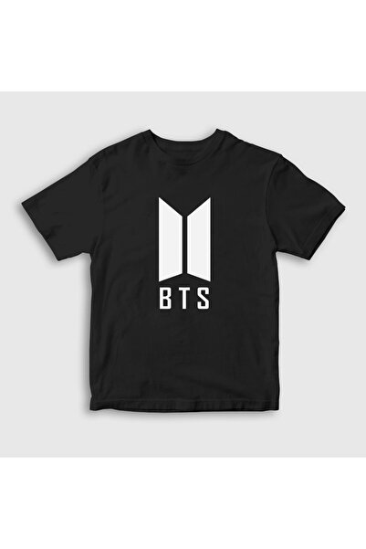 Presmono Unisex dečije crne kapije Bts T-shirt 21974tt