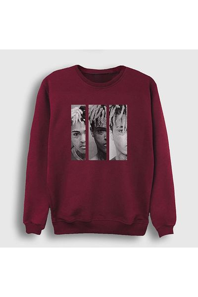 Presmono Φούτερ Unisex Claret Red Three Xxxtentacion 49395tt