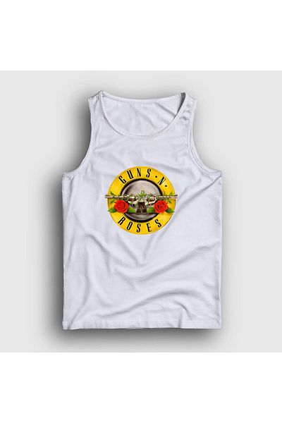 Presmono Unisex Alb Logo Guns N' Roses Atlet 58321tt