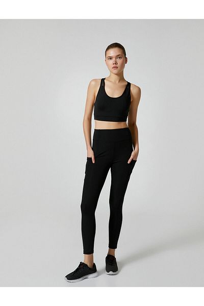 Koton Pocketed Sports Leggings High Waist Slim Fit