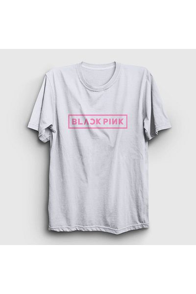 Presmono Μπλουζάκι Unisex Λευκό Λογότυπο Blackpink 19701tt