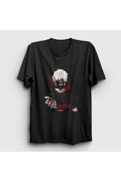 Presmono Unisex crna ručna anime Tokyo Ghoul T-shirt 136590tt