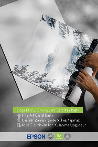 Postifull Winter Valley Poster, Unframed New Year Poster, Vertical Wall Painting Comfort Series No: 108412