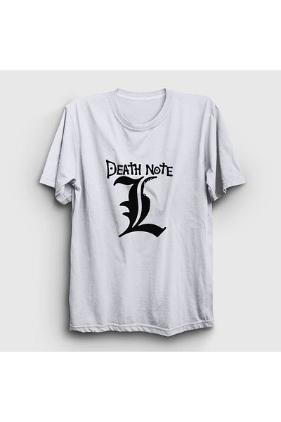 Presmono Μπλουζάκι Unisex Λευκό λογότυπο L V3 Anime Death Note 129921 ττ