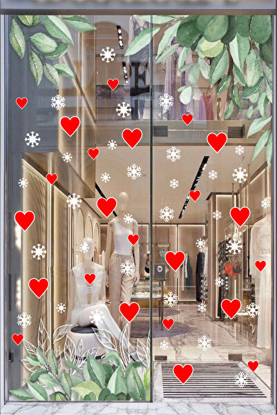 Ayza Tasarım Set de autocolante pentru zăpadă și inimă la locul de muncă pent...