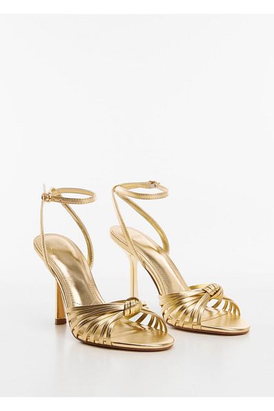 MANGO Woman Riemchensandalen mit Absatz