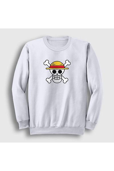 Presmono Φούτερ One Piece Anime με λευκό λογότυπο Unisex 135839 ττ
