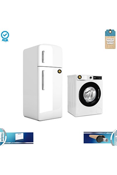 Rabadon Kendinden Yapışkanlı Buzdolabı Ve Bulaşık Makinesi Kaplama Parlak Folyo Set 122 X 200 70 X 100cm