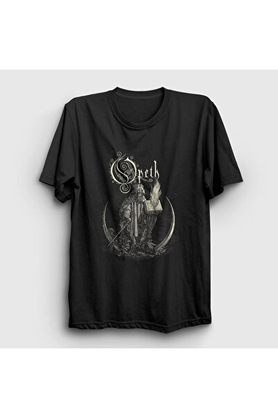 Presmono Unisex Siyah Faith Opeth T-shirt 100638tt