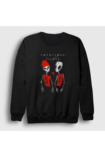 Presmono Φούτερ Unisex Black Skeleton Twenty One Pilots 120189 ττ