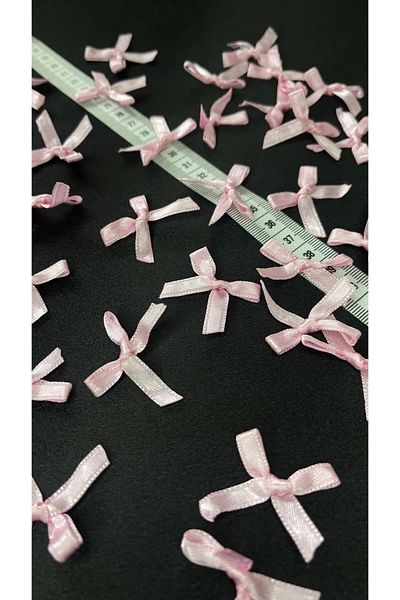 Filitask Bow Satin 6 mm Ribbon Pink 50 Pieces