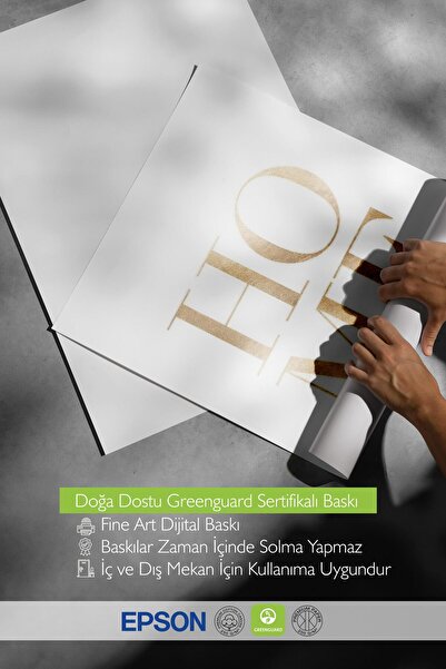 Postifull Gold Home Poster, Frameless Wall Poster, Vertical Wall Painting Comfort Series No: 108425