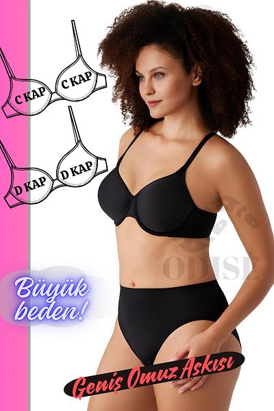 ODISE PluS Size Gathering Minimizer Bra - C-D Cup