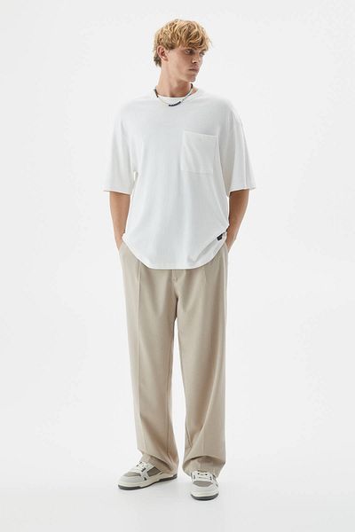 Pull & Bear Tailored fit wide-leg trousers
