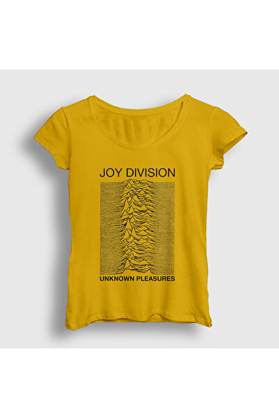 Presmono تي شيرت نسائي أصفر غير معروف من Joy Division 87741tt
