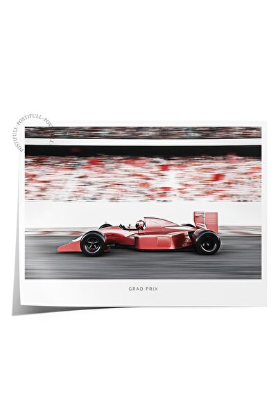 Postifull Poster cu mașină de curse roșie, poster de perete fără cadru, pictu...