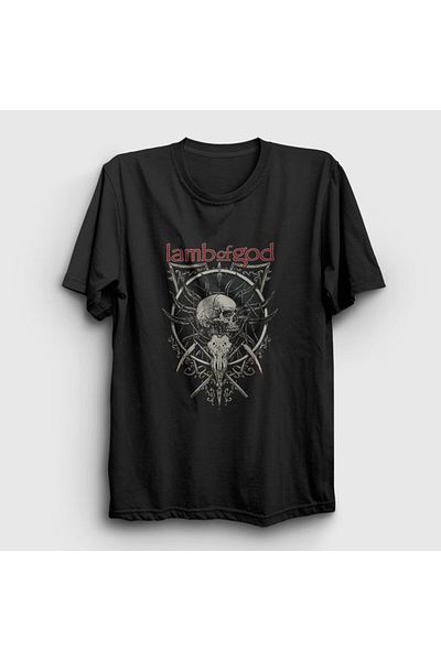 Presmono Μπλουζάκι Unisex Black Skull Lamb Of God 94681tt