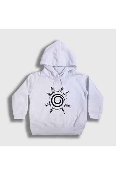 Presmono Hanorac cu glugă unisex pentru copii White Seal Anime Naruto134137tt