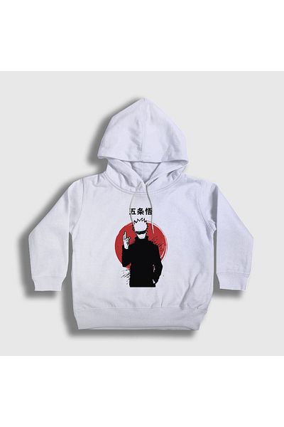 Presmono Hanorac cu glugă unisex alb Satoru Anime Jujutsu Kaisen130627tt