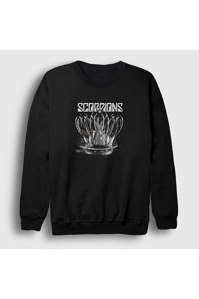 Presmono Унисекс суитшърт Black Crown Scorpions 108977tt