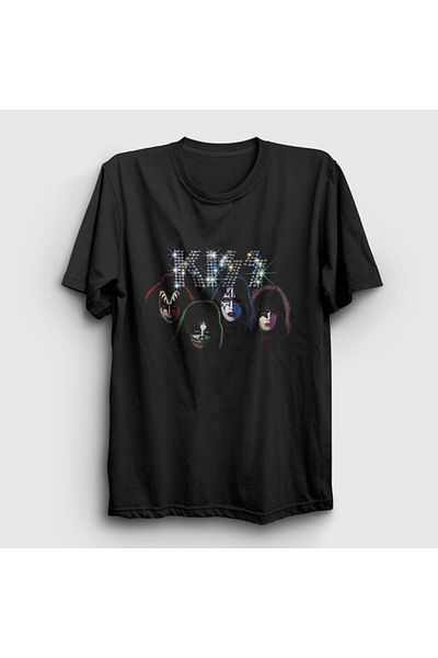 Presmono Μπλουζάκι Unisex Black Sparkle Kiss 91773tt