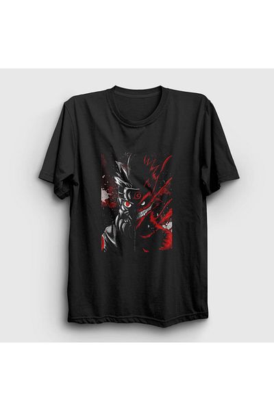 Presmono Μπλουζάκι Unisex Black Wild Anime Naruto 134621 ττ