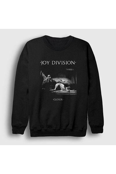 Presmono Унисекс черен суитшърт Closer Joy Division 87471tt
