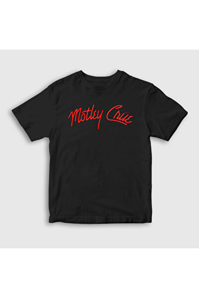 Presmono Unisex dečji crni logo Mötley Crüe T-shirt 167291tt