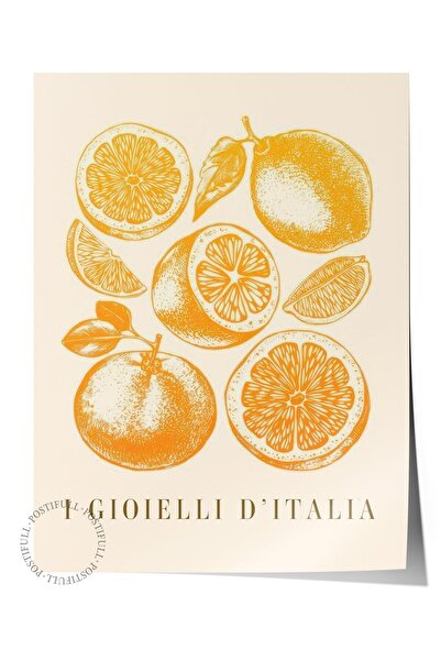 Postifull I Gioielli D'Italia Poster, Unframed Wall Poster, Vertical Wall Painting Comfort Series No: 108566