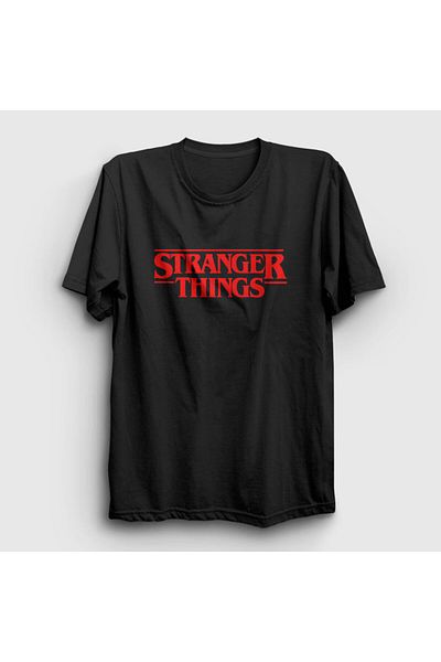 Presmono Μπλουζάκι Unisex Black Logo V2 Stranger Things 219180 ττ