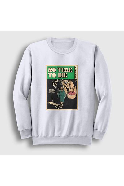 Presmono Unisex Λευκό φούτερ No Time Billie Eilish 154451 ττ