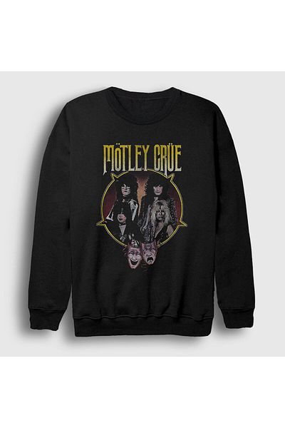Presmono Унисекс суитшърт с черна лента Mötley Crüe 166951tt