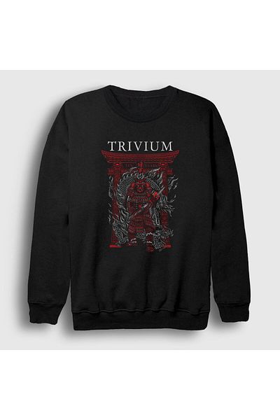 Presmono Φούτερ Unisex Μαύρο Samurai Trivium 179073 ττ