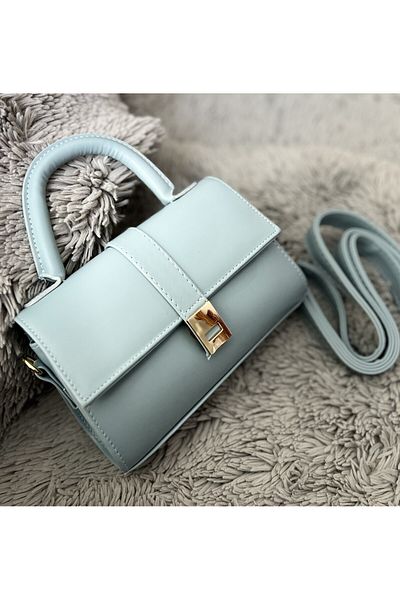 Zeynep Öykü Style Geantă de mână și de umăr model Paula Baby Blue pentru femei