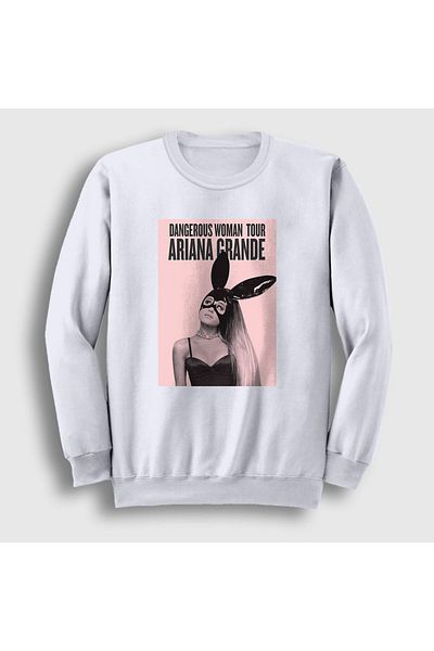 Presmono Φούτερ Unisex White Dangerous Woman Ariana Grande 152341 ττ