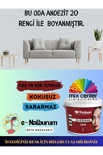 Polisan Elegans Extra m² Antibakteriyel-Küf Önleyici Maksimum Silinebilir İç ...
