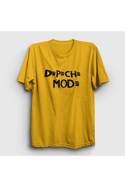 Presmono Μπλουζάκι Unisex με κίτρινο λογότυπο Depeche Mode 140433 ττ