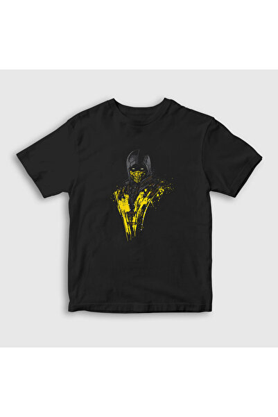 Presmono Unisex dečji crni Scorpion V3 Mortal Kombat T-shirt 147572tt