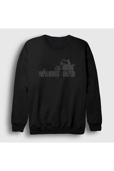 Presmono Unisex Μαύρη Μοτοσικλέτα The Walking Dead Φούτερ 220122 ττ