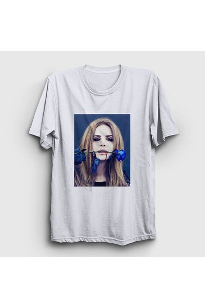Presmono Μπλουζάκι Unisex Λευκό Τριαντάφυλλο Lana Del Rey 156837 ττ
