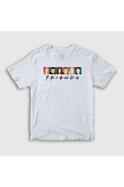 Presmono Μπλουζάκι Unisex Kids White Profiles Friends 190397 ττ