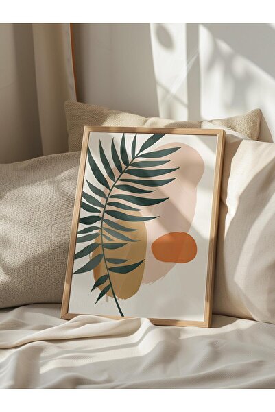 Postifull Абстрактна картина в рамка, дървена рамка и постер, картина за стена от серия Comfort NO:108329